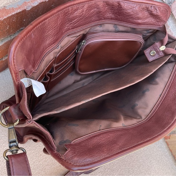 Rare & Unique Bill Blass VTG Soft Bomber Cowhide  Leather Briefcase in Chocolate - Picture 12 of 15